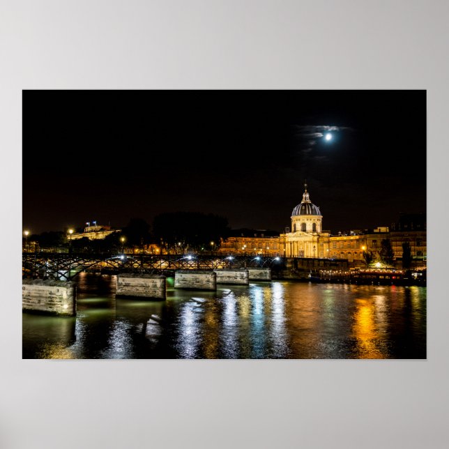 Institut de France och Pont des Arts - Paris Poster (Framsidan)