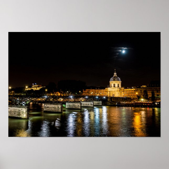 Institut de Frankrike and Pont des Arts - Paris Poster (Framsidan)