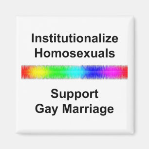 Institutionalisera homosexuella...stödja gatumamil magnet