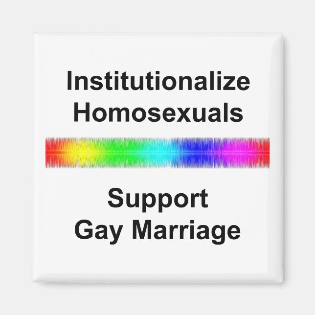 Institutionalisera homosexuella...stödja gatumamil magnet (Framsidan)