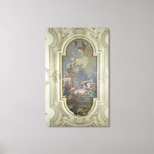 Institutionen av radbandet vid St Dominic (fres Canvastryck