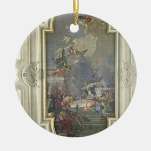 Institutionen av radbandet vid St Dominic (fres Julgransprydnad Keramik