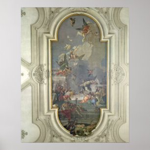 Institutionen av radbandet vid St Dominic (fres Poster