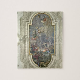 Institutionen av radbandet vid St Dominic (fres Pussel