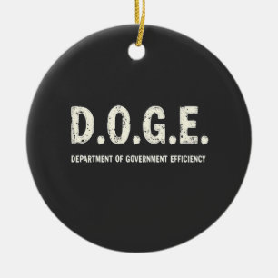 Institutionen för statlig effektivitet Doge Dog Julgransprydnad Keramik
