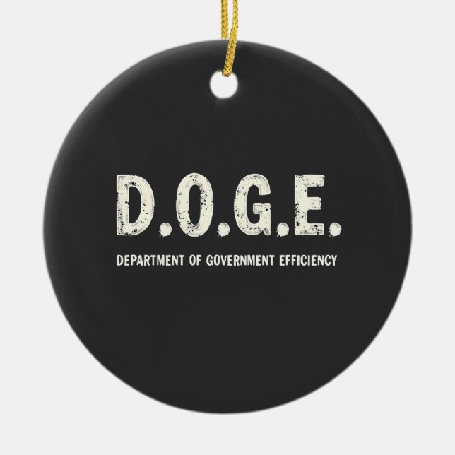 Institutionen för statlig effektivitet Doge Dog   Julgransprydnad Keramik (Framsidan)