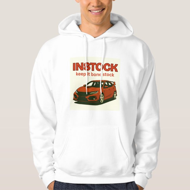 Instock: Behållan med ben lagrar Hoodie (Framsida)