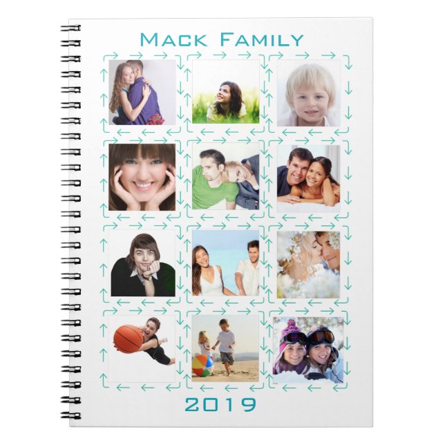 Instragram Modern stiliserad pilar dina foton Anteckningsbok (Framsidan)