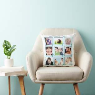 Instragram Modern stiliserad pilar dina foton Kudde