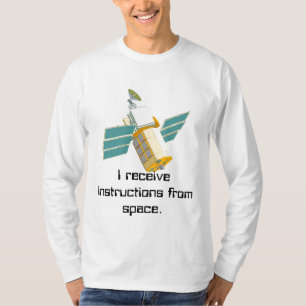 Instruerat från utrymme t-shirt