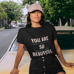 Instruktion att du är en så vacker positiv citat t shirt<br><div class="desc">Instruktion att du är en så vacker positiv citat</div>