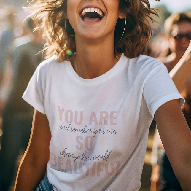 Instruktion att du är en så vacker positiv citat t shirt (Skapare uppladdad)