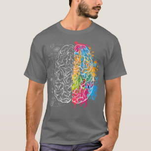 Instruktion Färgstark hjärnvetenskap och konstnärl T Shirt