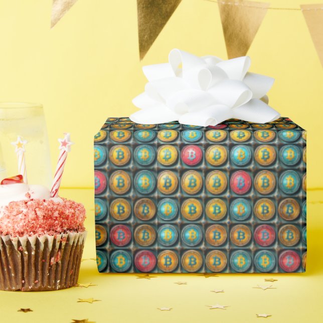 Instruktion för bitcoin Cryptocurrency Collection  Presentpapper (Födelsedagsfest)