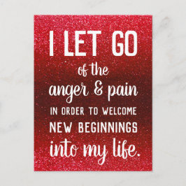 Instruktion för sensationshantering med positiv be vykort