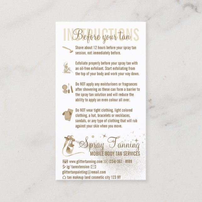 Instruktion för sprejguide för sprejprogram visitkort (Framsida)