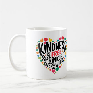 Instruktion Mugg Kindness citerar färgstarka hörn