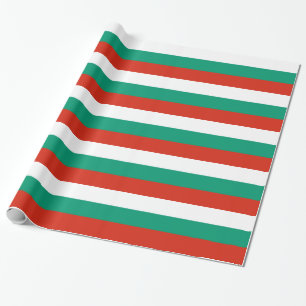 Instruktion papper med Flagga Bulgarien Presentpapper