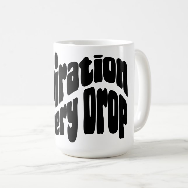 Instruktion vid varje droppe kaffemugg (Framsida höger)