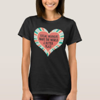 Instruktionell Social-arbetsoffert Heart Cute Retr