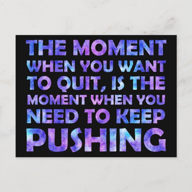 Instruktionell uppläggning av Galaxy Watercolor-öv Vykort (Framsida)