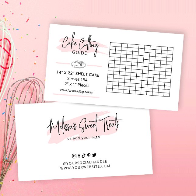 Instruktioner för 14 x 22-tums rektangulär Bröllop Tilläggskort (14 x 22 inch rectangle wedding cake cutting guide)