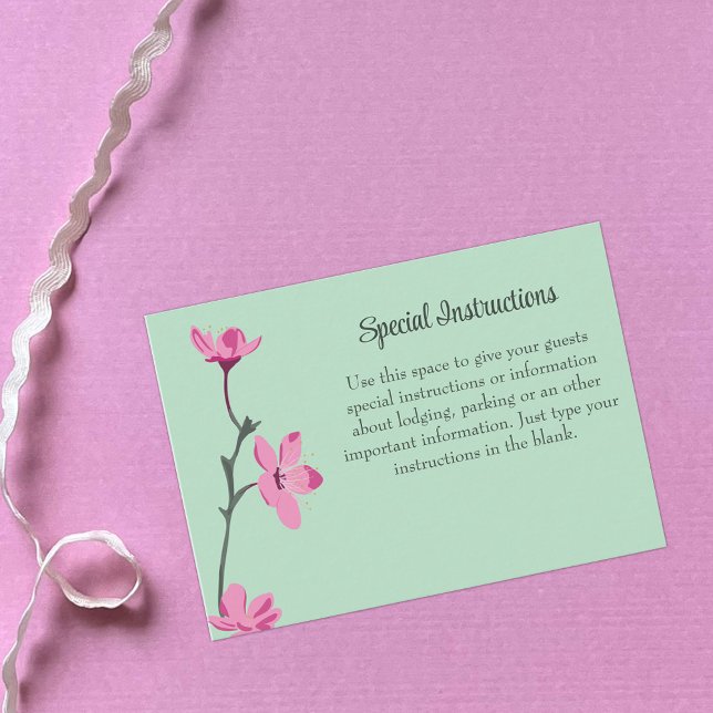 Instruktioner för Blommar av körsbär för rosa och  Tilläggskort (Skapare uppladdad)