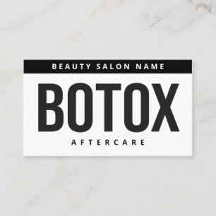 Instruktioner för Botox Lip Filler Redigerbar eft Visitkort