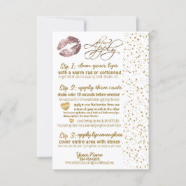 Instruktioner för dammiga Ro & Guld-konfetti-läppa