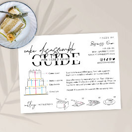 Instruktioner för demontering av flerskikts tårta  tack kort