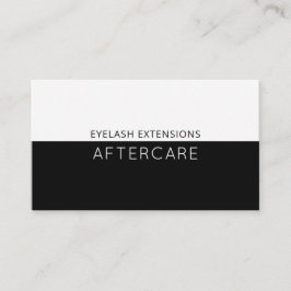 Instruktioner för efterbehandling av aska visitkort