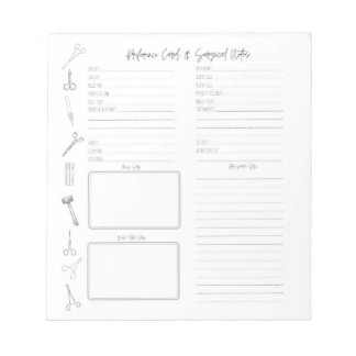 Instruktioner för kirurgisk teknik anteckningsblock