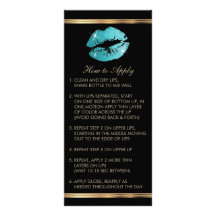 Instruktioner för Teal Glitter Lipstick