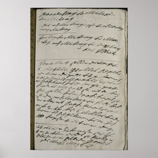 Instruktioner utfärdade av Friedrich Wilhelm I Poster (Framsidan)