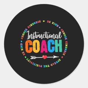 Instruktionerad coach Crew Back to school Matching Runt Klistermärke