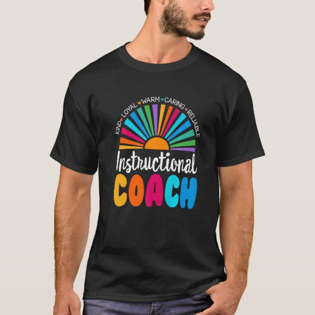 Instruktionerad coach Crew Matching Back to school T Shirt (Framsida)