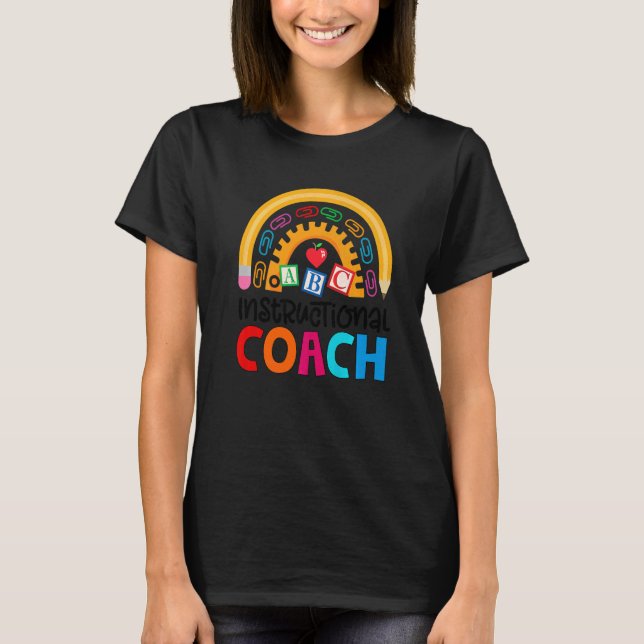 Instruktionerad coach Crew Matching Back to school T Shirt (Framsida)