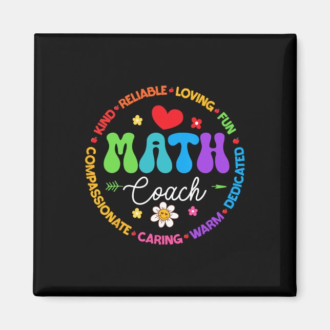 Instruktions Math Coach Crew Tillbaka till skolan  Magnet (Framsidan)