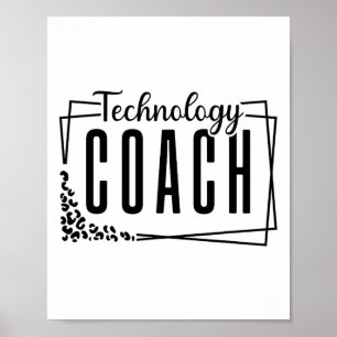 Instruktions Teknolog Coach Cool Design För Te Poster