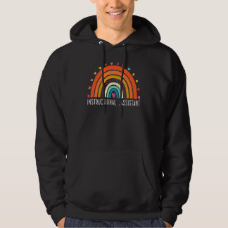 Instruktionsassistent Boho-regnbåge Examenspresent Hoodie