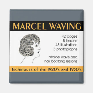 Instruktionsbok för vintage Hair Design Magnet