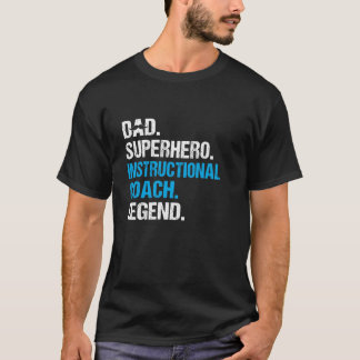Instruktionsinstruktion för pappa Superhjälte Coac T Shirt