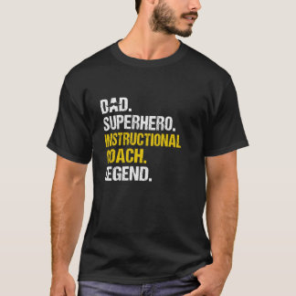 Instruktionsinstruktion för pappa Superhjälte Coac T Shirt