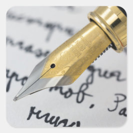 Instruktionsinstruktion Fyrkantigt Klistermärke