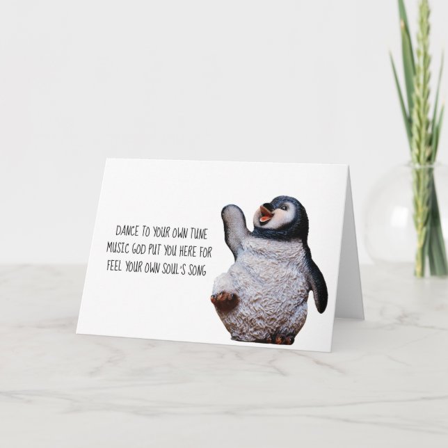 Instruktionskort - Penguin Haiku Kort (Framsida)