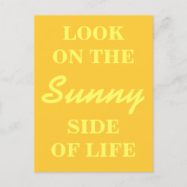 Instruktionskort - titta på Sunny Side Vykort