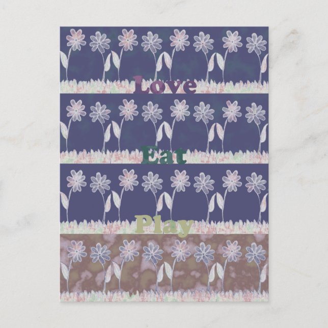 Instruktionsoffert för blått babyskor i kärlek fär inbjudan vykort (Framsida)