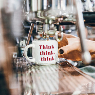 Instruktionsoffert för positiv Tänka Tänka Tänka Espressomugg