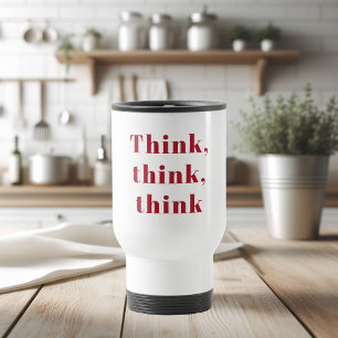 Instruktionsoffert för positiv Tänka Tänka Tänka Resemugg
