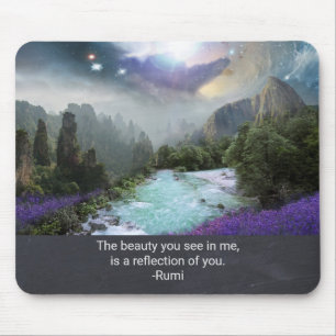 Instruktionsoffert från Rumi med naturbild Musmatta